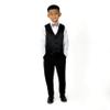 Spring Notion Boys' Pre-Tied Banded Satin Bow Tie, Small, Pink Copper view 3