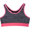 More Mile Girls Running Crop Top - Grey-11-12 Years view 1