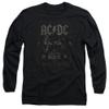 ACDC Rock Label Unisex Adult Long-Sleeve T Shirt for Men and Women Black view 1