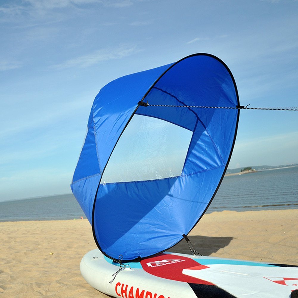 Homebeast 42" Foldable Kayak Wind Paddle Sailing Popup Board Boat Sail Rowing Downwind Boat Canoe Sail Kit,Kayak Accessories,Easy Setup,Compact & Portable