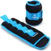 Ankle Weights for Women, Men and Kids - 4 LBS x 2 Strength Training Wrist/Leg/Arm Weight with Adjustable Strap for Jogging, Gymnastics, Aerobics, Physical Therapy (Sky Blue) view 1