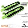 Ankle Weights for Women, Men and Kids - 1 LB x 2 Strength Training Wrist/Leg/Arm Weight with Adjustable Strap for Jogging, Gymnastics, Aerobics, Physical Therapy (Green) view 3