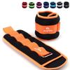 Ankle Weights for Women, Men and Kids - 3 LBS x 2 Strength Training Wrist/Leg/Arm Weight with Adjustable Strap for Jogging, Gymnastics, Aerobics, Physical Therapy (Orange) view 1