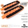 Ankle Weights for Women, Men and Kids - 3 LBS x 2 Strength Training Wrist/Leg/Arm Weight with Adjustable Strap for Jogging, Gymnastics, Aerobics, Physical Therapy (Orange) view 3