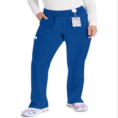 Dickies Women's Scrub Pants Natural Rise Tapered Leg Pull-On Bottoms with 7 Pockets and Knit Waistband DK005P, XXS Petite, Ga