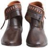 Medieval Leather Renaissance Shoes Ankle Length ABS (Brown, 10) view 2
