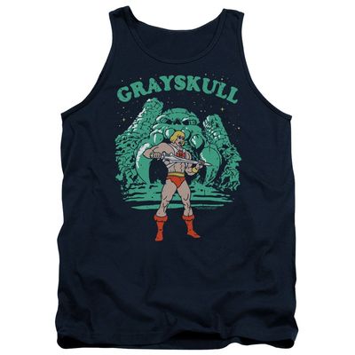 Masters of The Universe Grayskull Nights Unisex Adult Tank Top for Men and Women Navy