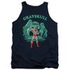 Masters of The Universe Grayskull Nights Unisex Adult Tank Top for Men and Women Navy view 1