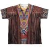 Trevco Hippie Costume Youth or Boy's Front Only Sublimated T Shirt White view 1