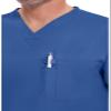 Dickies EDS Essentials Men Scrubs Top Tuckable V-Neck DK635, XS, Galaxy Blue view 2