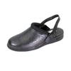 24 Hour Comfort Carrie (1804) Women's Wide Width Cut Designed Upper Leather Slingback Clogs Black 10 view 1