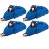 TRENDWAVE SPORTSWEAR 4 Pack of Large Sports Bags for Baseball Softball Cricket (Royal) view 1