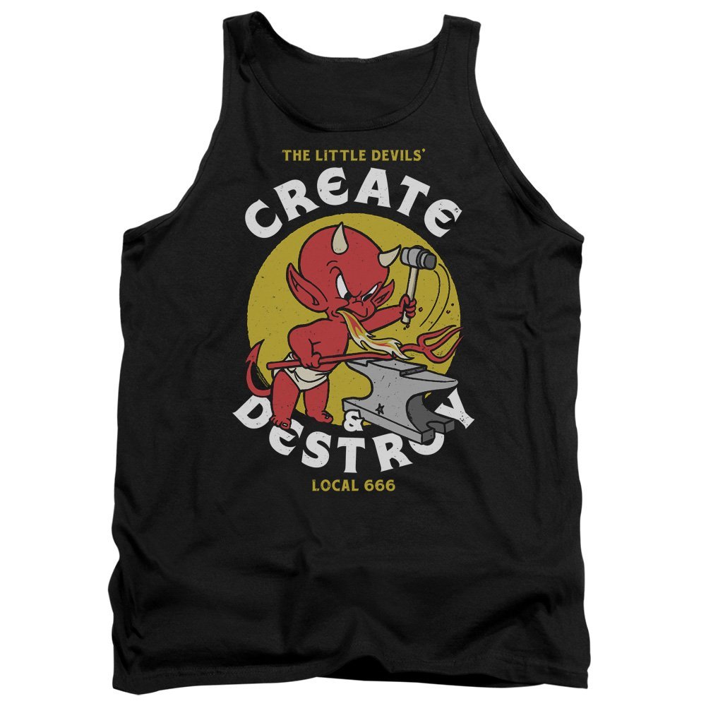 Hot Stuff Local Devils Unisex Adult Tank Top for Men and Women Black