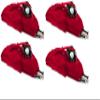 TRENDWAVE SPORTSWEAR 4 Pack of Large Sports Bags for Baseball Softball Cricket (Red) view 1