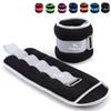 Ankle Weights for Women, Men and Kids - 5 LBS x 2 Strength Training Wrist/Leg/Arm Weight with Adjustable Strap for Jogging, Gymnastics, Aerobics, Physical Therapy (Grey) view 1