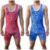 TRI-TITANS Humble Reversible Red and Blue Wrestling Singlet - (Youth S) view 1