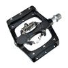 Exustar E-PM820 Single Sided Clipless SPD Pedals plus DH Platform Side view 2