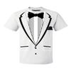 Promotion & Beyond Tuxedo (Black) with Pocket Square Ceremony Men's T-Shirt, L, White view 1