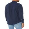 Amazon Essentials Slim-Fit Dress Shirts for Men - Long-Sleeve, Pocket, Button-Down Oxford Shirt, Navy, Large view 3