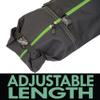 Athletico Two-Piece Ski and Boot Bag Combo | Store & Transport Skis Up to 200 CM and Boots Up To Size 13 | Includes 1 Ski Bag & 1 Ski Boot Bag (Black with Green Trim) view 3