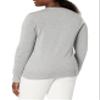 Amazon Essentials Women's Lightweight V-Neck Cardigan Sweater (Available in Plus Size), Light Grey Heather, Small view 3