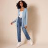 Amazon Essentials Women's Lightweight Open-Front Cardigan Sweater (Available in Plus Size), Indigo Blue Heather, XX-Large view 4