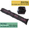 Athletico Two-Piece Ski and Boot Bag Combo | Store & Transport Skis Up to 200 CM and Boots Up To Size 13 | Includes 1 Ski Bag & 1 Ski Boot Bag (Black with Pink Trim) view 3