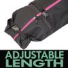 Athletico Two-Piece Ski and Boot Bag Combo | Store & Transport Skis Up to 200 CM and Boots Up To Size 13 | Includes 1 Ski Bag & 1 Ski Boot Bag (Black with Pink Trim) view 4