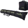 Athletico Padded Two-Piece Ski and Boot Bag Combo | Store & Transport Skis Up to 200 CM and Boots Up To Size 13 | Includes 1 Padded Ski Bag & 1 Padded Ski Boot Bag (Black with Green Trim (Padded)) view 1