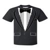 Promotion & Beyond Tuxedo (Black) with Pocket Square Ceremony Men's T-Shirt, 3XL, Black view 1