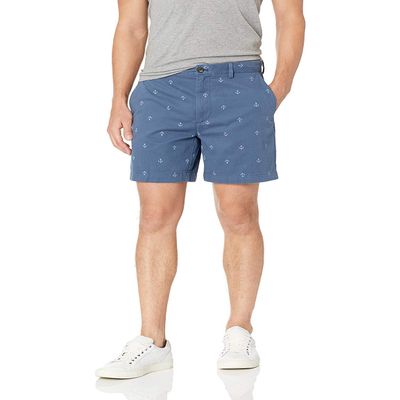 Amazon Essentials Men's Classic-Fit 7" Chino Shorts, Navy Anchor, 36