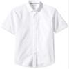 Amazon Essentials Men's Button-Up Shirts - Slim-Fit Short-Sleeve Pocket Oxford - Comfort and Style, White, Medium view 1
