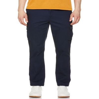 Amazon Essentials Men's Straight-Fit Stretch Cargo Pant (Available in Big & Tall), Navy, 42W x 34L