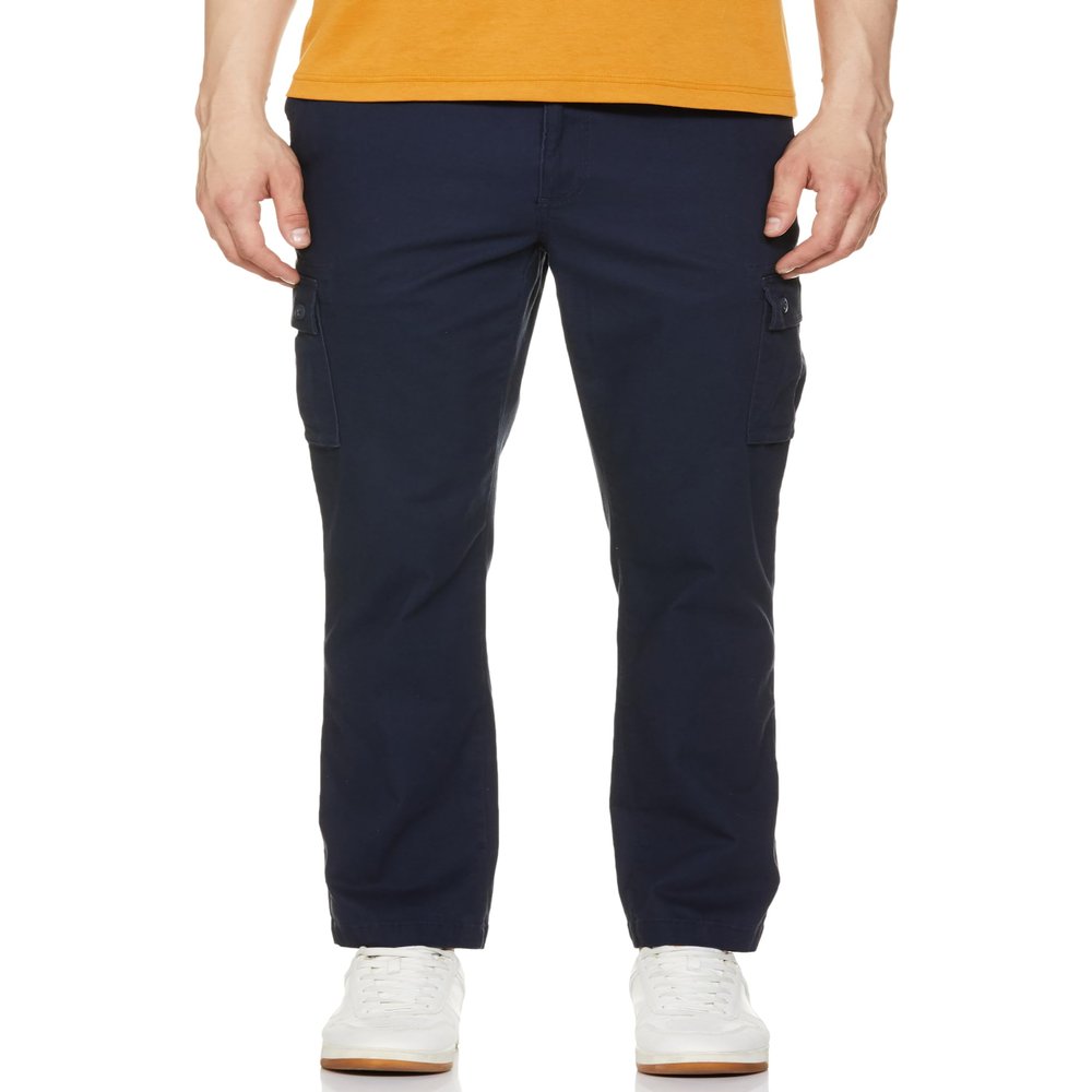 Amazon Essentials Men's Straight-Fit Stretch Cargo Pant (Available in Big & Tall), Navy, 42W x 34L