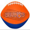 Rawlings NCAA Downfield Youth Size Football with 5X HD Grip, Sam Houston State view 2