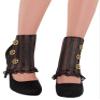 Women's Steampunk Spats - One Size, Black/Brown - 2 Pcs. view 1