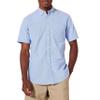 Amazon Essentials Oxford Shirts for Men - Regular-Fit, Short-Sleeve, Blue, XX-Large view 1