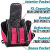 Athletico Ski Boot Bag  Skiing and Snowboarding Travel Luggage  Stores Gear Including Jacket, Helmet, Goggles, Gloves & Accessories  Venting and Grommets for Snow Drainage (Pink) view 2
