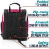 Athletico Ski Boot Bag  Skiing and Snowboarding Travel Luggage  Stores Gear Including Jacket, Helmet, Goggles, Gloves & Accessories  Venting and Grommets for Snow Drainage (Pink) view 3