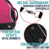 Athletico Ski Boot Bag  Skiing and Snowboarding Travel Luggage  Stores Gear Including Jacket, Helmet, Goggles, Gloves & Accessories  Venting and Grommets for Snow Drainage (Pink) view 4