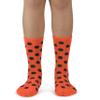 Spotlight Hosiery Junior's Dress SocksOrange/Black Dots view 1