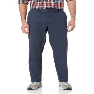 Amazon Essentials Men's Straight-Fit Wrinkle-Resistant Flat-Front Chino Pant, Navy, 31W x 30L
