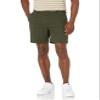 Amazon Essentials Men's Classic-Fit 7" Chino Shorts, Dark Olive, 42 view 1