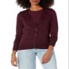 Amazon Essentials Women's Lightweight V-Neck Cardigan Sweater (Available in Plus Size), Burgundy, XX-Large view 1