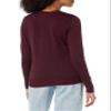 Amazon Essentials Women's Lightweight V-Neck Cardigan Sweater (Available in Plus Size), Burgundy, XX-Large view 3
