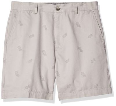 Amazon Essentials Men's Classic-Fit 7" Chino Shorts, Grey Pineapple, 40