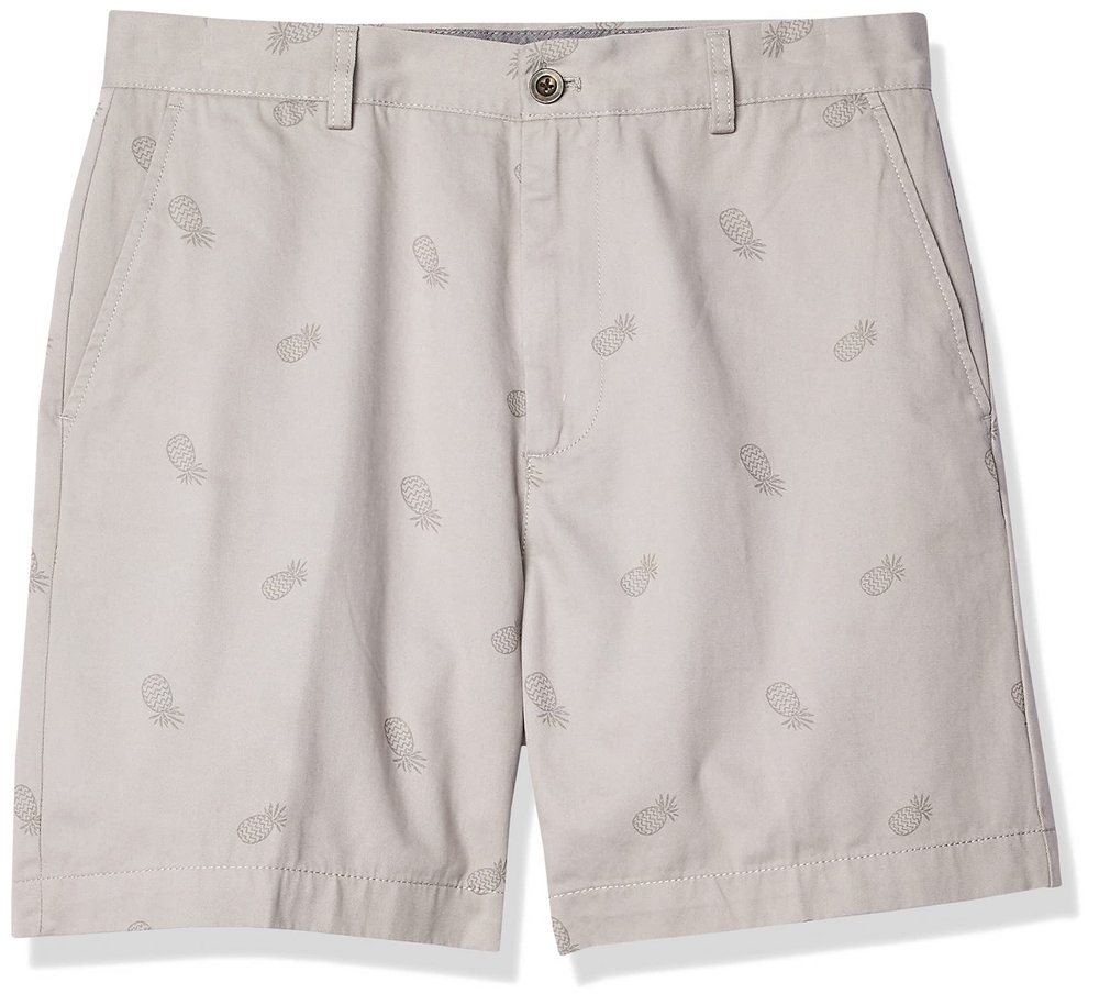 Amazon Essentials Men's Classic-Fit 7" Chino Shorts, Grey Pineapple, 40