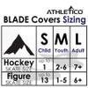 Athletico Ice Skate Blade Covers - Guards for Hockey Skates, Figure Skates, and Ice Skates - Skating Soakers Cover Blades from Youth to Adult Size - Men, Women, Kids (Small, Black) view 2