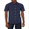 Amazon Essentials Men's Button-Up Shirts - Slim-Fit Short-Sleeve Pocket Oxford - Comfort and Style, Navy, X-Small view 1