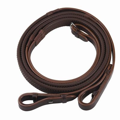 Henri de Rivel Advantage Rubber Reins - Australian Nut - Horse